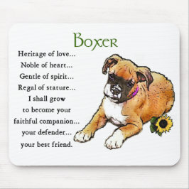 Boxer Dog Gifts Muismat