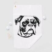 Boxer Dog Golfhanddoek (Insitu)