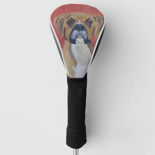 Boxer Dog Golfheadcover (Voorkant)