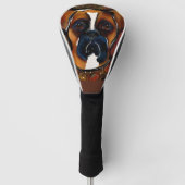 Boxer Dog Golfheadcover (Voorkant)