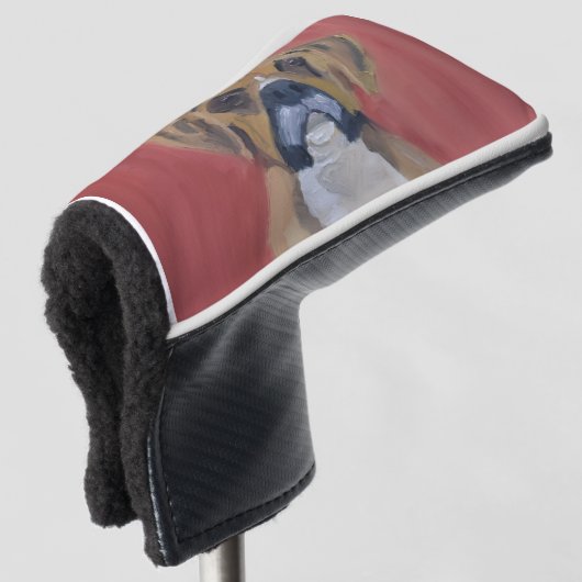 Boxer Dog Golfheadcover (3/4 voorkant)