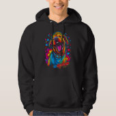 Boxer Dog Guitar Hoodie (Voorkant)
