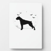 Boxer Dog � Halloween Moon Silhouette Classic T-Sh Fotoplaat (voorkant)