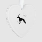 Boxer Dog � Halloween Moon Silhouette Classic T-Sh Ornament (voorkant)