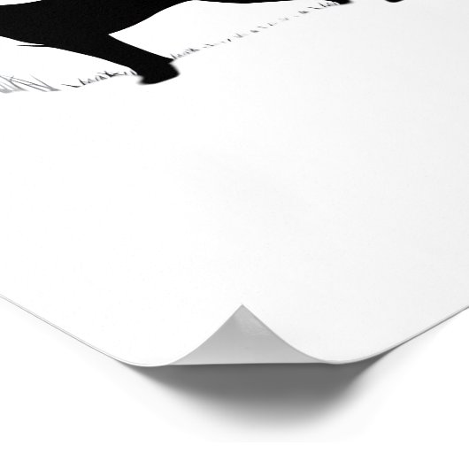 Boxer Dog - Halloween Moon Silhouette Classic T-SH Poster (Hoek)