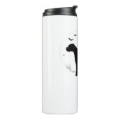 Boxer Dog - Halloween Moon Silhouette Classic T-SH Thermosbeker (Gedraaid links)