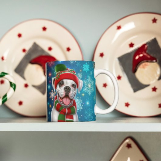 Boxer Dog Happy Howholidays ! Koffiemok