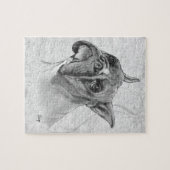 Boxer Dog Head Legpuzzel (Horizontaal)