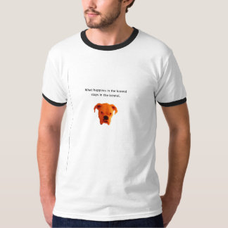 Boxer Dog Head met Quote T-shirt