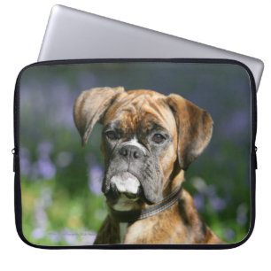 Boxer Dog Headshot Laptop Sleeve