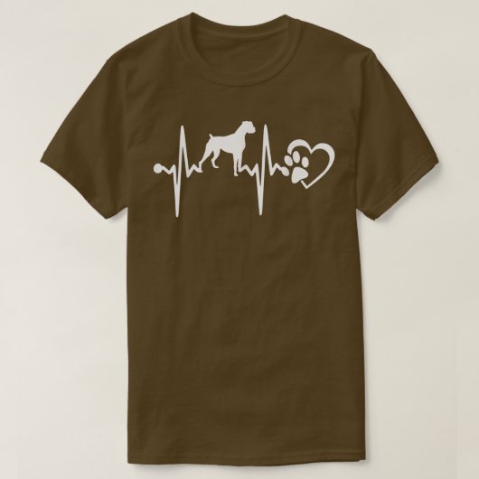 BOXER DOG HEARTBEAT T-SHIRT (Design voorkant)