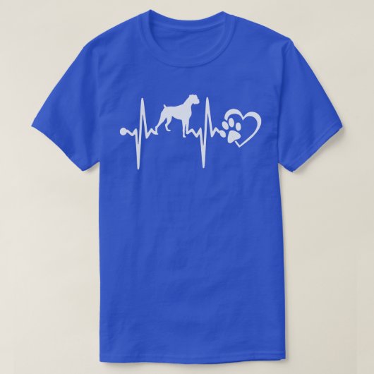 BOXER DOG HEARTBEAT T-SHIRT (Design voorkant)