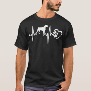 BOXER DOG HEARTBEAT T-SHIRT