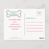 Boxer Dog Holiday Cards - Van de hond Kerstmis Briefkaart (Achterkant)