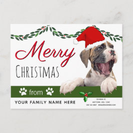 Boxer Dog Holiday Cards - Van de hond Kerstmis Briefkaart