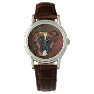 Boxer Dog Horloge