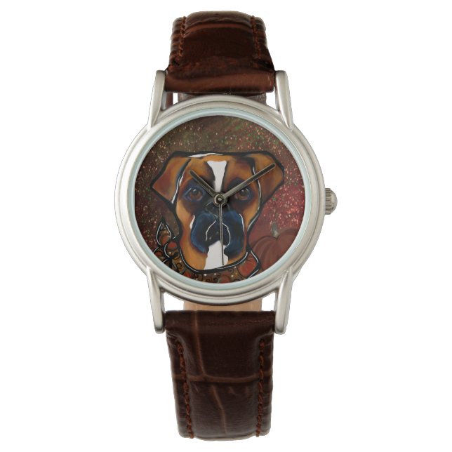 Boxer Dog Horloge (Voorkant)