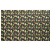 Boxer Dog hula tropisch zwart Stof (Fat Quarter)
