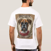 Boxer Dog - Ik kwam, ik zag, ik kwijlde 2 zijdig T-shirt (Achterkant)