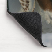 Boxer Dog in de sneeuw Muismat (Hoek)