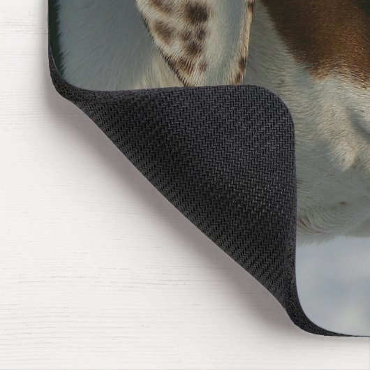 Boxer Dog in de sneeuw Muismat (Hoek)