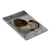 Boxer Dog in de sneeuw Notitieboek (Rechterzijde)