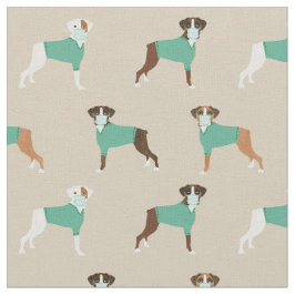 Boxer Dog in een tint Stof