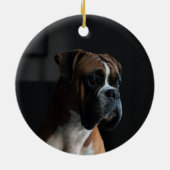 Boxer Dog in Loving Memory Pet Memorial Keramisch Ornament (Achterkant)