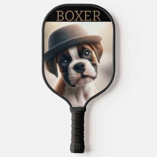 Boxer Dog in Style Pickleball Paddle (Achterkant)