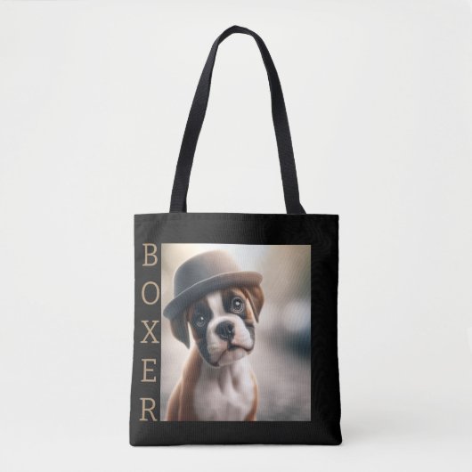 Boxer Dog in Style Tote Bag (Voorkant)