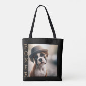 Boxer Dog in Style Tote Bag (Achterkant)