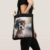 Boxer Dog in Style Tote Bag (Dichtbij)