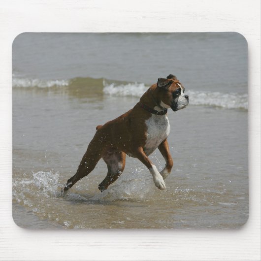 Boxer Dog in water Muismat (Voorkant)
