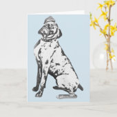 Boxer Dog-kaart Kaart (Gele Bloem)