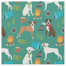 Boxer Dog-kampering Stof