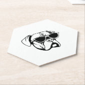 Boxer Dog Kartonnen Onderzetters (Schuin)