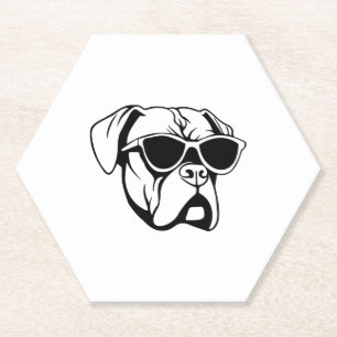 Boxer Dog Kartonnen Onderzetters