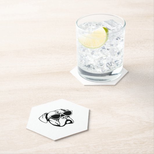 Boxer Dog Kartonnen Onderzetters (Insitu)