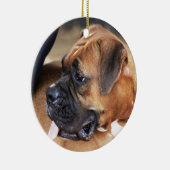 Boxer Dog Keramisch Ornament (Rechts)