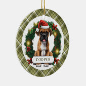 Boxer Dog Keramische Cirkel Ornament (Rechts)