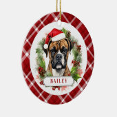 Boxer Dog Keramische Cirkel Ornament (Rechts)