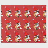 Boxer Dog Kerstmis Cadeaupapier (Vlak)