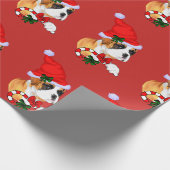 Boxer Dog Kerstmis Cadeaupapier (Hoek)