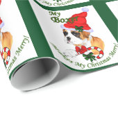 Boxer Dog Kerstmis Cadeaupapier (Rol Hoek)