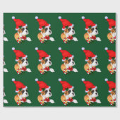Boxer Dog Kerstmis Cadeaupapier (Vlak)