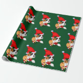 Boxer Dog Kerstmis Cadeaupapier (Uitgerold)