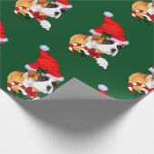 Boxer Dog Kerstmis Cadeaupapier (Hoek)