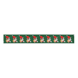 Boxer Dog Kerstmis Grosgrain Lint