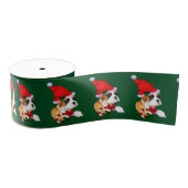 Boxer Dog Kerstmis Grosgrain Lint (Spoel)
