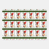 Boxer Dog Kerstmis Inpakpapier Vel (Voorkant 2)